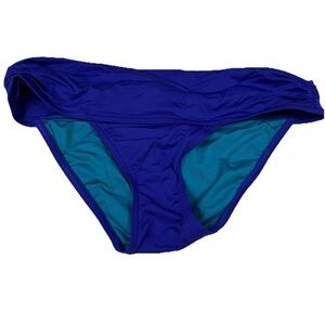 Y2K Vintage Victorias Secret Size Small Cheeky Bikini Bottoms Blue HJ6 #0230